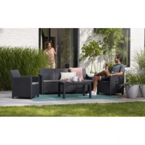 Set mobilier gradina 5 locuri graphite Keter Claire - Img 2