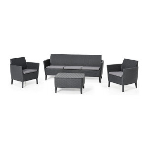 Set mobilier gradina graphite Keter Salemo