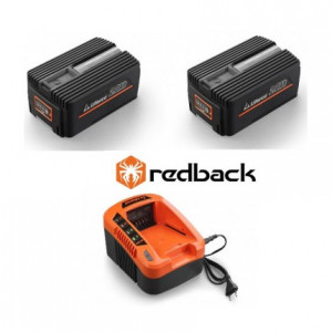Set Redback powerpack 2 acumulatori Li-Ion 2xEP20 40V/2Ah + incarcator EC20 40V/2A