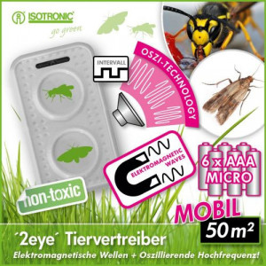 Aparat anti insecte zburatoare fluturi molii viespi Isotronic 92420 - Img 2
