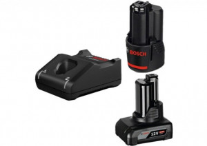 Bosch GBA12V + GAL12V-40 Set 2 acumulatori Li-Ion 12V, 1x 2Ah, 1x 4Ah + Incarcator rapid 4Ah
