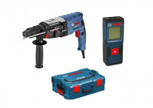 Ciocan rotopercutor Bosch GBH 2-28 F+ GLM 30 Telemetru cu laser + L-Boxx - Img 3