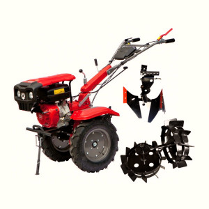 Motocultor Rotakt RO13R, 13 CP, pachet cu roti met. + plug reversibil