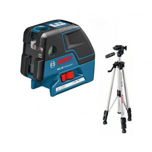 Nivela laser cu puncte/linii si stativ Bosch GCL 25 + BS 150
