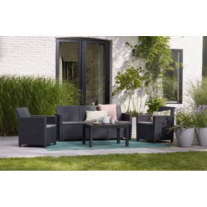 Set mobilier gradina 5 locuri graphite Keter Claire - Img 3