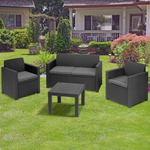 Set mobilier gradina Curver Alabama gri - Img 2