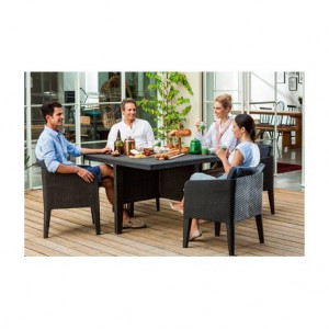 Set mobilier gradina Curver Columbia 5 piese gri - Img 4
