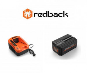 Set Redback trimer gard viu E522D 40V + acumulator Li-Ion EP60 40V/6Ah + incarcator rapid EC50 40V/5A - Img 2