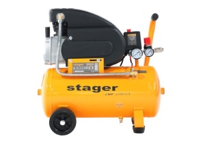 Compresor aer Stager Air 20D24 , 24L, 8bar, 200L/min, monofazat, angrenare directa - Img 3