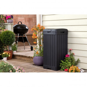 Cos pentru gunoi negru Keter Baltimore 125 L - Img 2