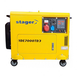 Generator insonorizat Stager YDE7000TD3, diesel, trifazat