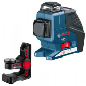 Nivela laser cu linii Bosch GLL 2-80 P + BM 1 + LR 2