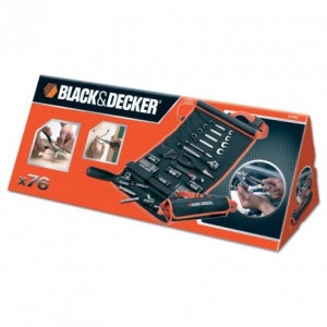 Set 76 accesorii insurubare Black+Decker + unelte de mana - A7063 - Img 2