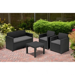 Set mobilier gradina Curver Alabama gri - Img 3