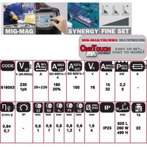 Aparat sudura Telwin tip MIG-MAG Technomig 215 Dual Synergic - Img 3