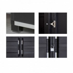Dulap inalt negru Keter XL Garage 89x54x188 cm - Img 5