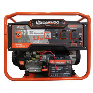 Generator Daewoo GDK5000E 4.5kW max 5kW starter electric