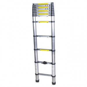 Scara telescopica de aluminiu, 13trepte, 3.8m, Bisonte, STR1038 - Img 3