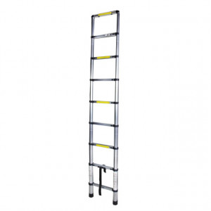 Scara telescopica de aluminiu, 9trepte, 2.6m, Bisonte, STR1026