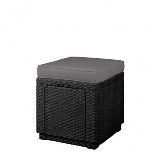 Scaun cu perna Curver Cube maro sau gri - Img 6