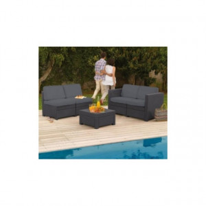 Set mobilier gradina Curver Modus grafit - Img 2