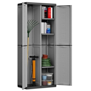 Dulap inalt gri/negru Keter Jolly 68x39x166 - Img 5