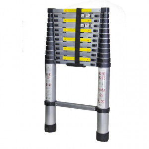 Scara telescopica de aluminiu, 13trepte, 3.8m, Bisonte, STR1038 - Img 4
