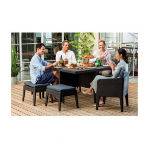 Set mobilier gradina Curver Columbia 7 piese maro - Img 2