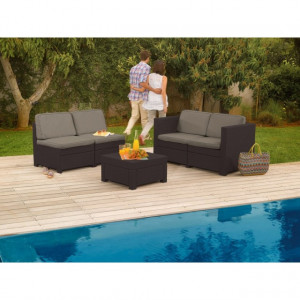 Set mobilier gradina Curver Modus maro - Img 2