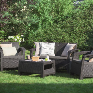 Set mobilier gradina graphite Keter Corfu - Img 3