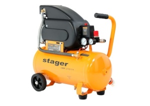 Compresor aer Stager Air 20D24 , 24L, 8bar, 200L/min, monofazat, angrenare directa