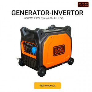 Generator-Invertor Black+Decker BXGNI6500E, 6000 W - Img 3