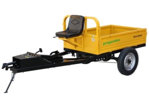 ProGARDEN Alpine RM500T Remorca cu tractiune G2, 500kg, 1 osie, prindere bolt pentru motocultor, roti 5.00-12