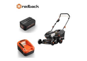 Redback Pachet E146C+EP60+EC50 Masina de tuns gazonul pe acumulatori, 457mm, acumulator 40V/6Ah, incarcator 40V/5A