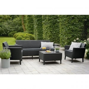 Set mobilier gradina graphite Keter Salemo - Img 2