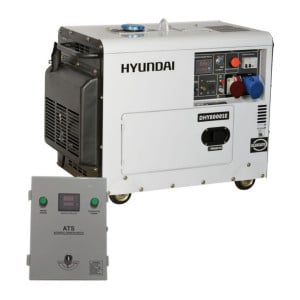 Generator de curent trifazat cu motor diesel HYUNDAI DHY8600SE-T 7.9kva
