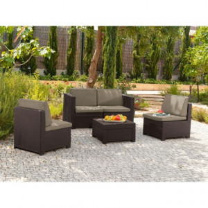Set mobilier gradina Curver Modus maro - Img 4