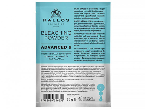 Pudra Profesionala Decoloranta Kallos Advanced 9 kjmn 35 gr