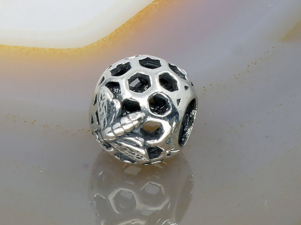 Talisman Rotund din Argint model Fagure si Albina at838