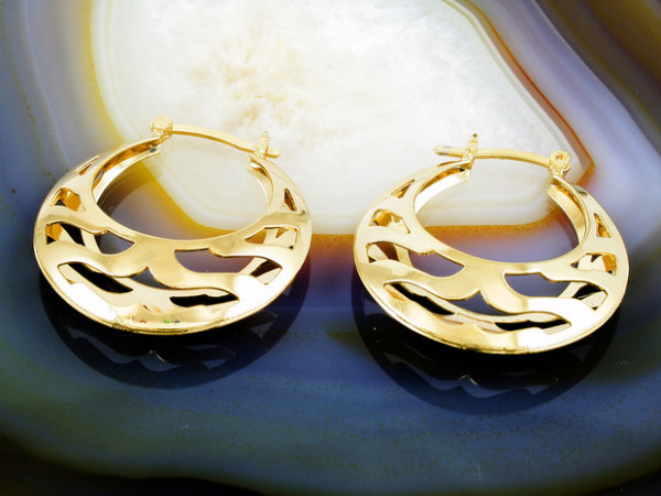 Cercei Placati cu Aur 18k, model Fantezie cod 1719
