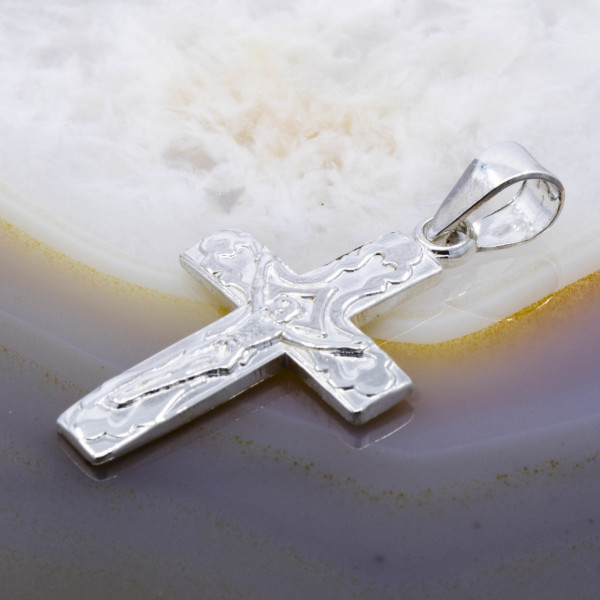 Pandantiv de Argint 925 model Cruce cu Isus p979