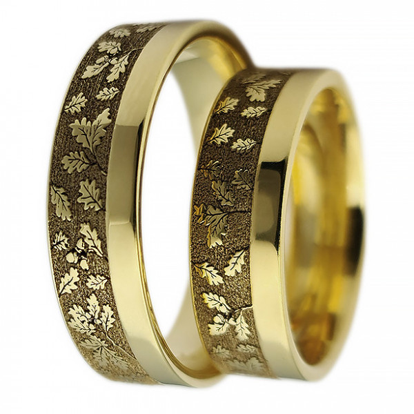Verigheta din Argint 925 Placata cu Aur 22K model Frunze de Stejar cod 2338