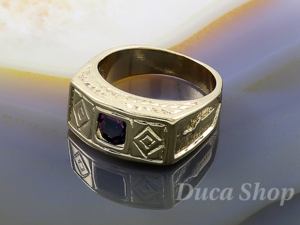 Inel Placat cu Aur 18K, model Vintage Zirconia, cod 1173