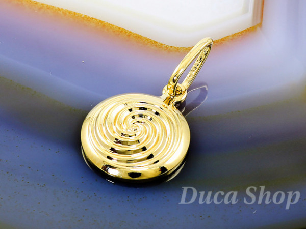 Pandantiv model forma Spirala, Placat cu Aur 18k, cod 406