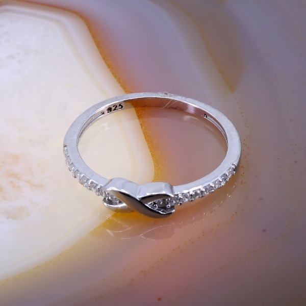 Inel din Argint cu Cristale Zirconia Albe Transparente C3110