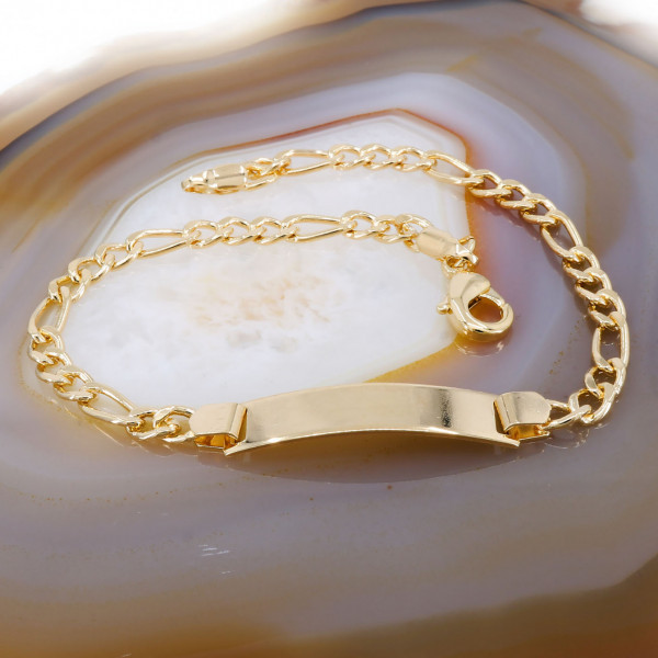 Bratara Placata cu Galben 18K model cu Placuta cod 1502