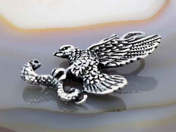 Pandantiv de Argint Antichizat model Vulture agp715