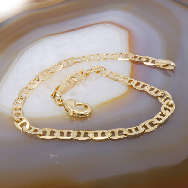 Bratara Unisex Placata cu Galben 18K model Zale Plate tip 1+1 cod 1473