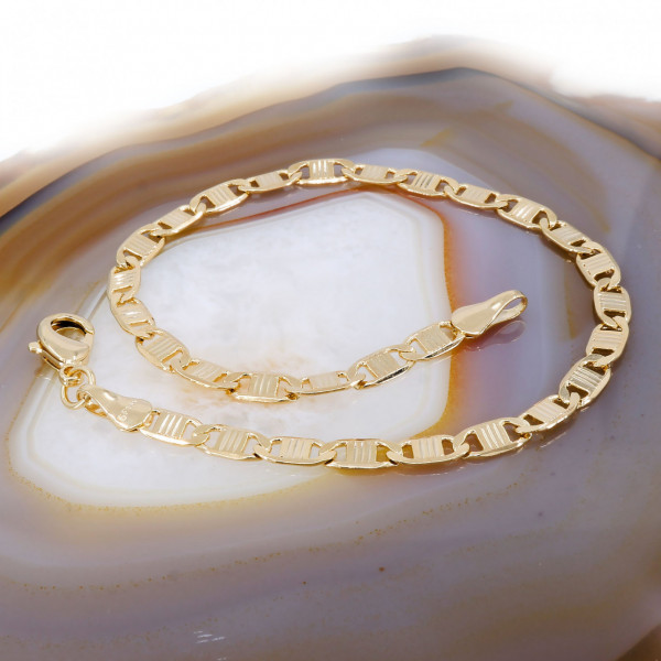 Bratara Unisex Placata cu Galben 18K model Zale Plate tip 1+1 cod 1503