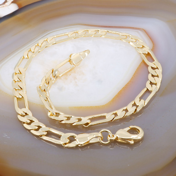 Bratara Unisex Placata cu Galben 18K model Zale Plate tip 3+1 cod 1457
